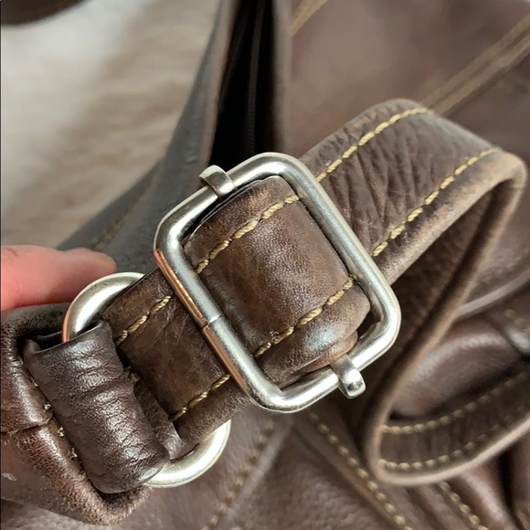 FOSSIL brown crossbody leather bag - Picture 7 of 8